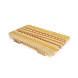 Jabonera de madera 13x7cm